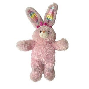 SOLD!!!   BUID-A-BEAR Pawsome Pink 21" Plush Easter Rabbit Rainbow Feet‎ Ears